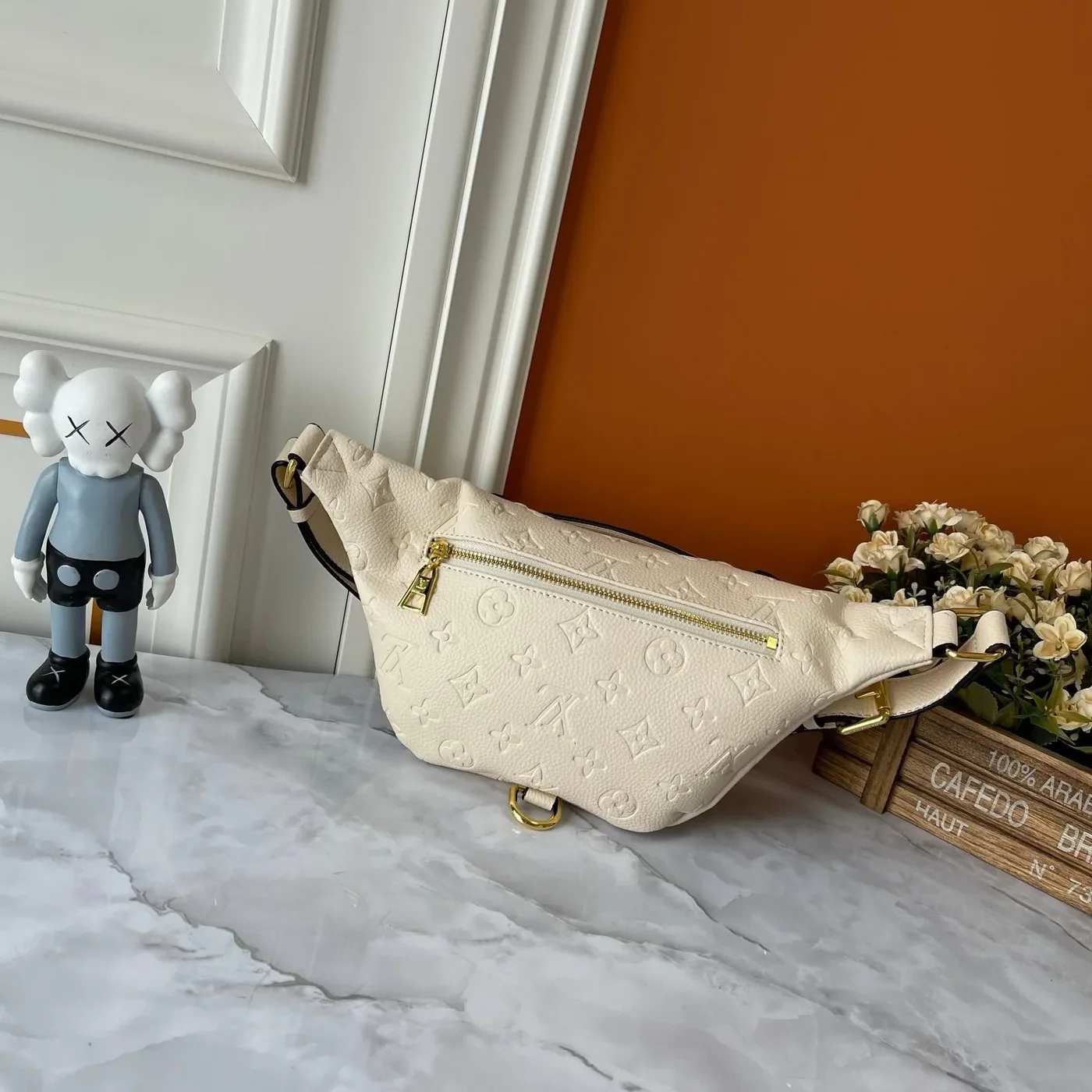 Louis Vuitton Bumbag / Cream Monogram Empreinte Gold Hardware