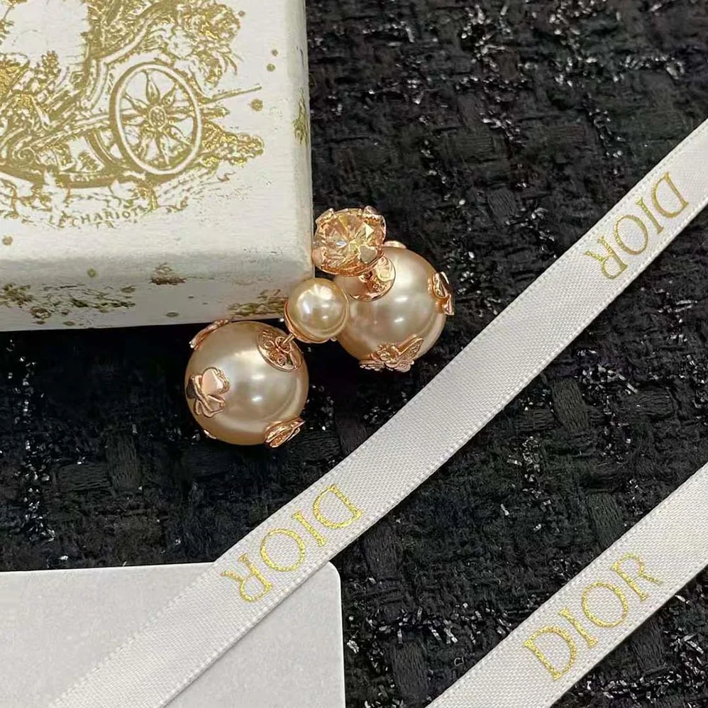 Dior Tribales Earrings Pink for Women in Finish Metal Dior Tribales Earrings Pink for Women in Finish Metal