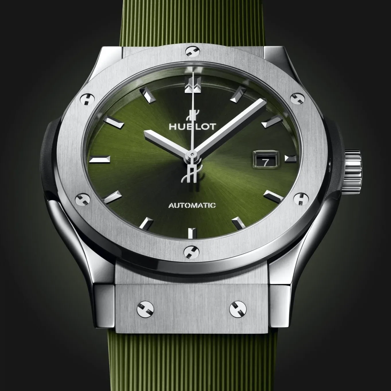 Hublot Classic Fusion Watch Green Strap Green Dial Hublot Classic Fusion Watch Green Strap Green Dial