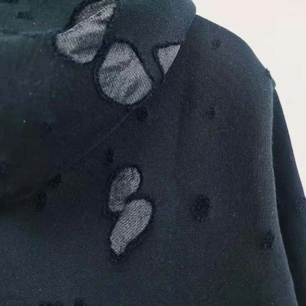 Givenchy Paris Destroyed Hoodie in Coton for Men in Black Givenchy Paris Destroyed Hoodie in Coton for Men in Black