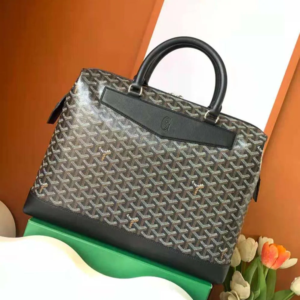 Goyard Cisalpin Document Case for Unisex in Black