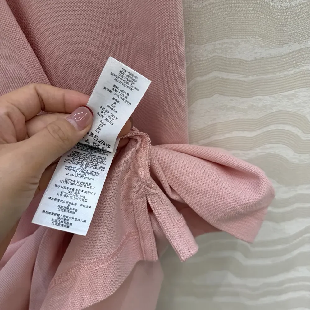 Burberry Check Collar Cotton Polo Shirt Dress for Women in Pink Burberry Check Collar Cotton Polo Shirt Dress for Women in Pink