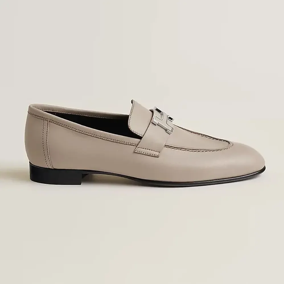Hermes Paris Loafer in Goatskin for Women in Gray