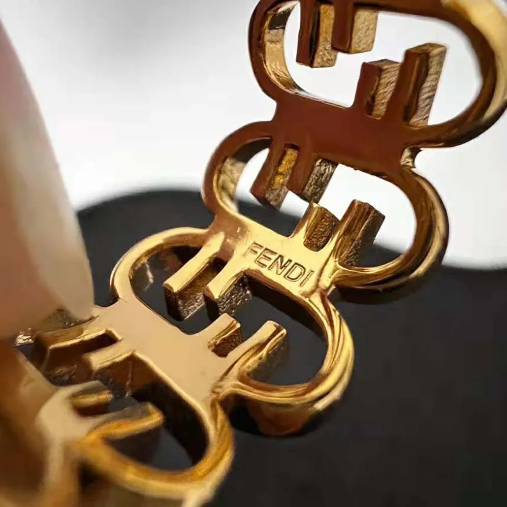 Fendi O'Lock Ring Gold for Women in coloured Fendi O'Lock Ring Gold for Women in coloured