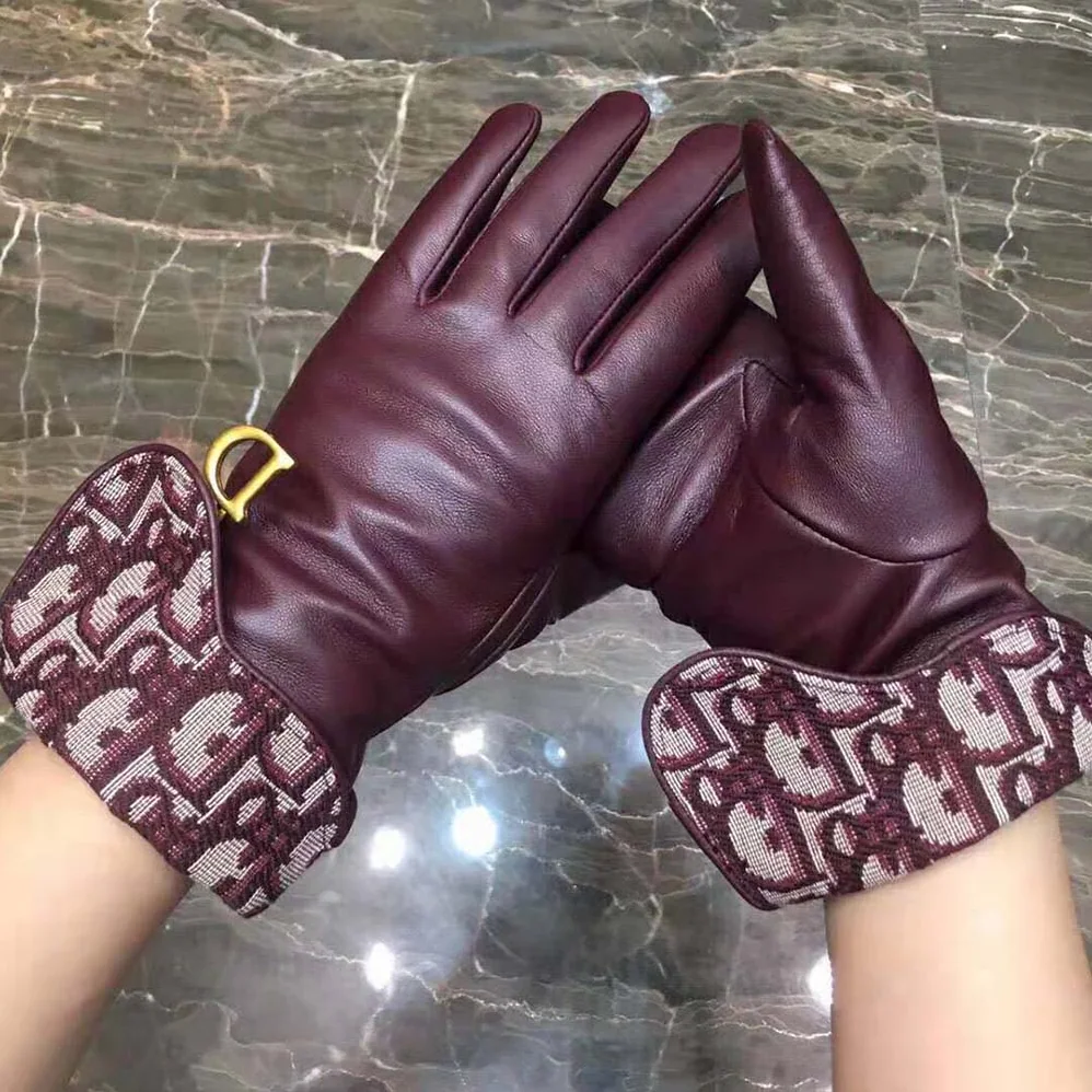 Dior Saddle Gloves Navy Blue Smooth Lambskin for Women Dior Saddle Gloves Navy Blue Smooth Lambskin for Women