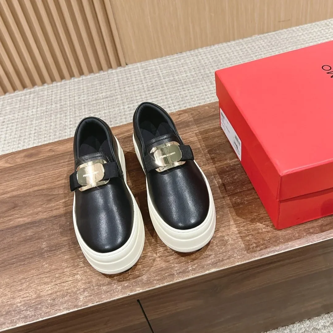 Ferragamo New Vara Plate Slip On Sneakers Black Ferragamo New Vara Plate Slip On Sneakers Black