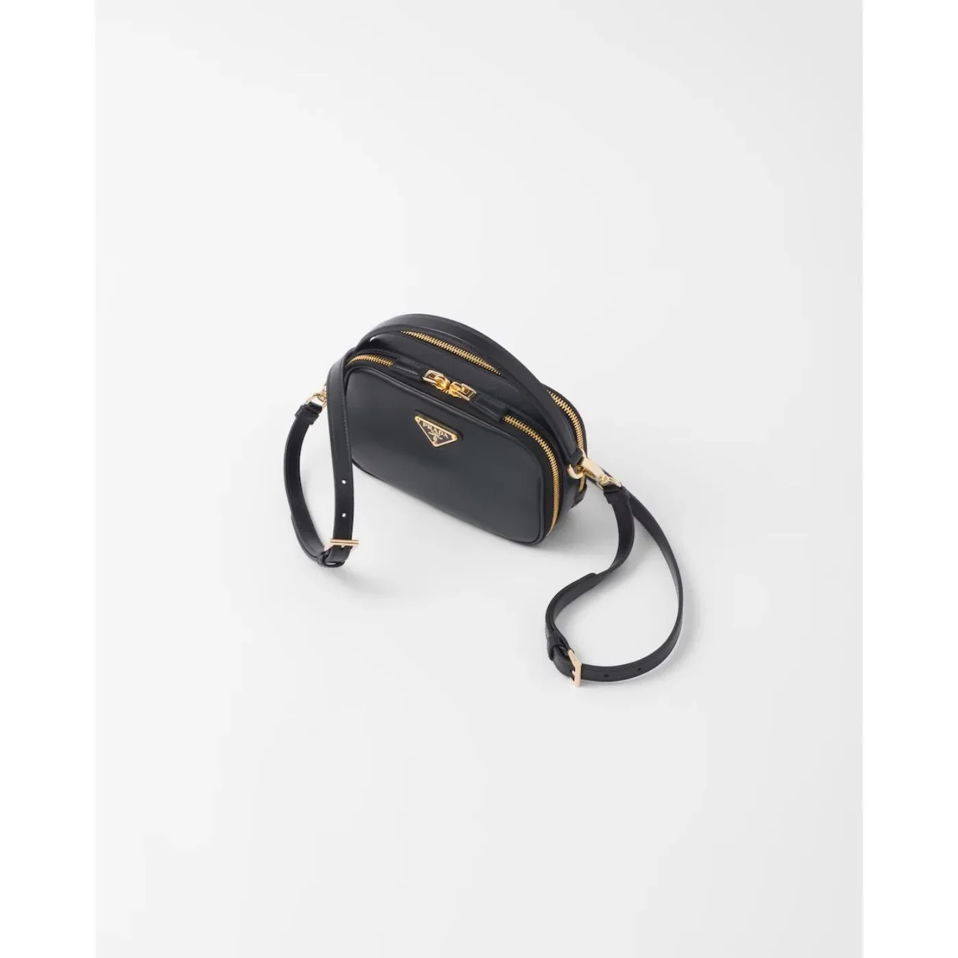Prada Odette Leather Mini-Bag Black 1BH203_ASK_F0002_V_OVO- / 7.2 Inches