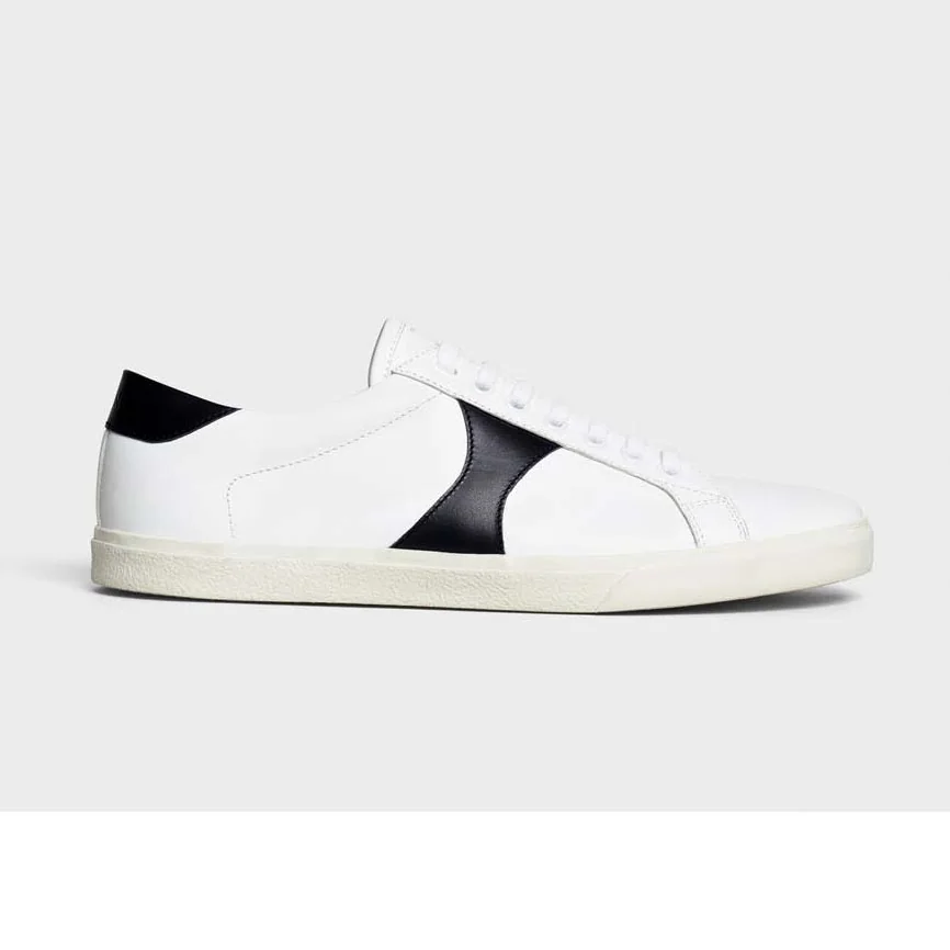 Celine Celine Triomphe Low Lace Up Sneaker Calfskin for Women in White