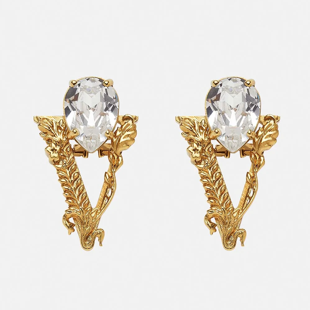 Versace Virtus Stud Earrings for Women Versace Virtus Stud Earrings for Women