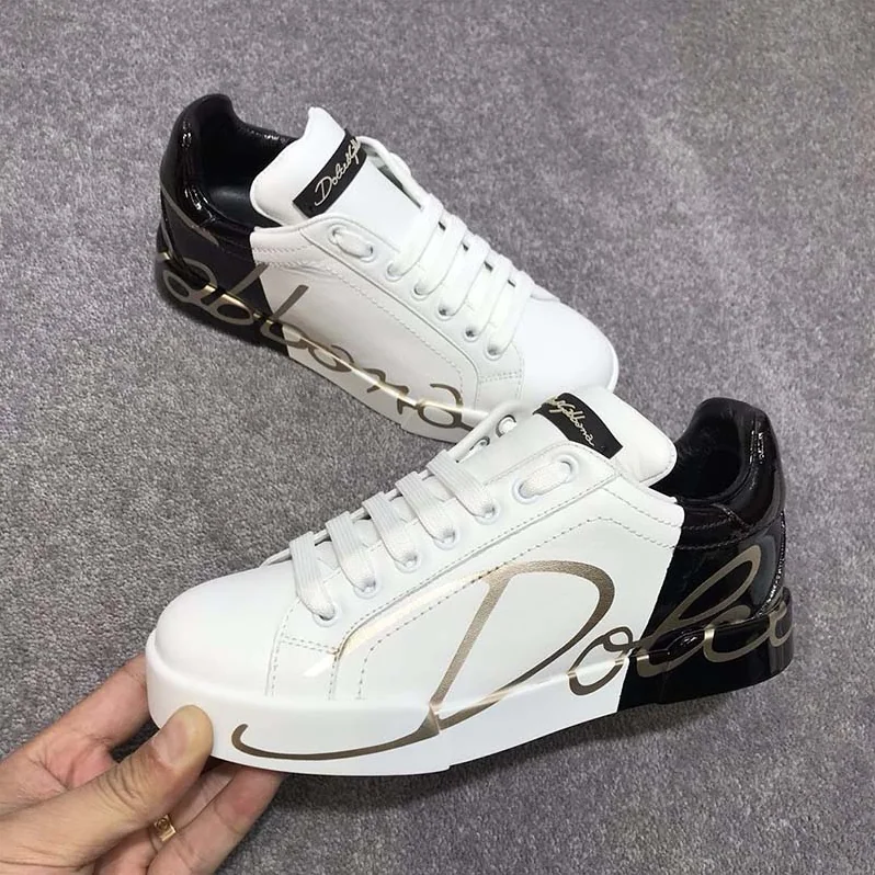 Dolce Gabbana D&G Shoes Zapatillas Portofino De Piel for Women in Black Dolce Gabbana D&G Shoes Zapatillas Portofino De Piel for Women in Black
