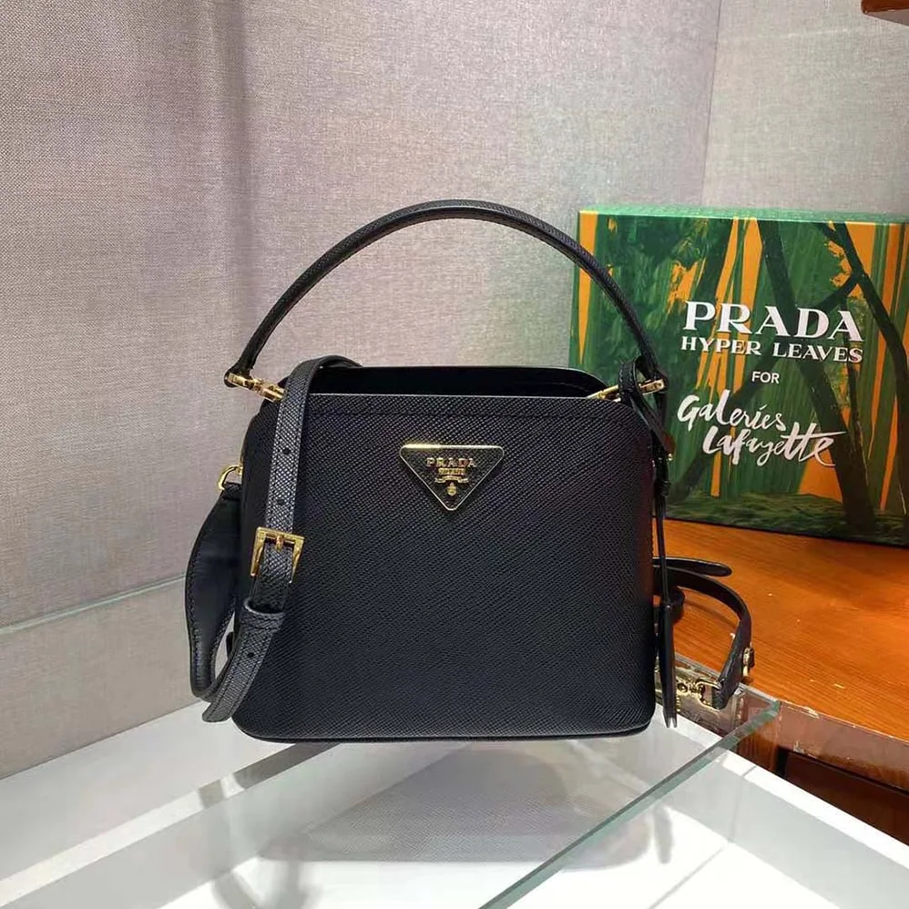 Prada Prada Matinee Micro Saffiano Leather Bag for Women in Black