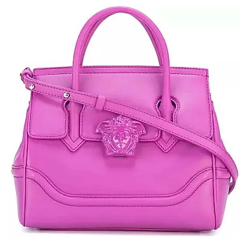 Versace Palazzo Empire Medium Bag in Calf Leather in Pink Versace Palazzo Empire Medium Bag in Calf Leather in Pink