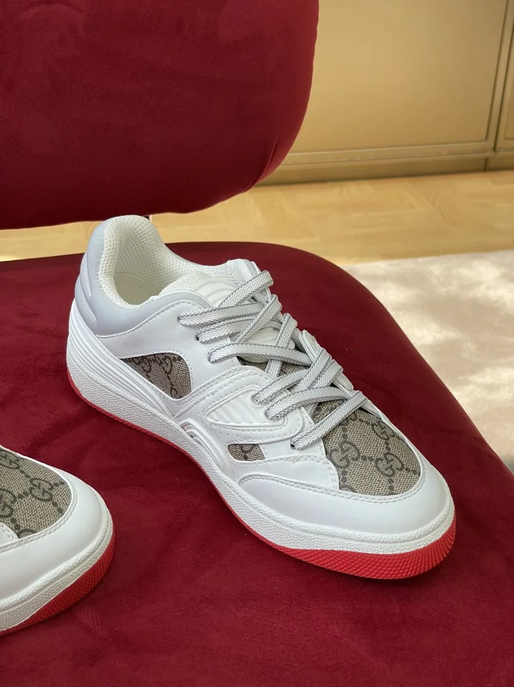 Gucci Sneaker Gucci Basket Donna White Demetra for Women