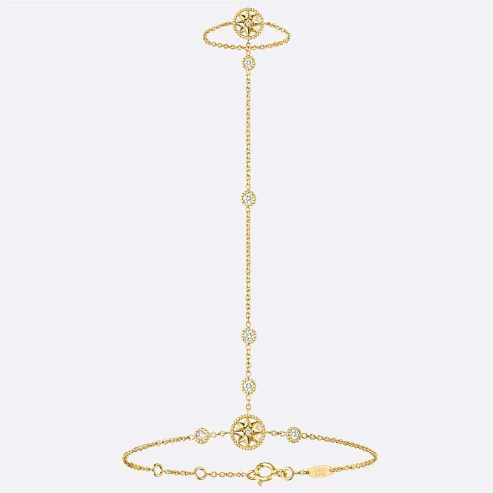 Dior Rose Des Vents Hand Jewel Yellow Gold Diamonds and Mother-of for Women in Pearl Dior Rose Des Vents Hand Jewel Yellow Gold Diamonds and Mother-of for Women in Pearl