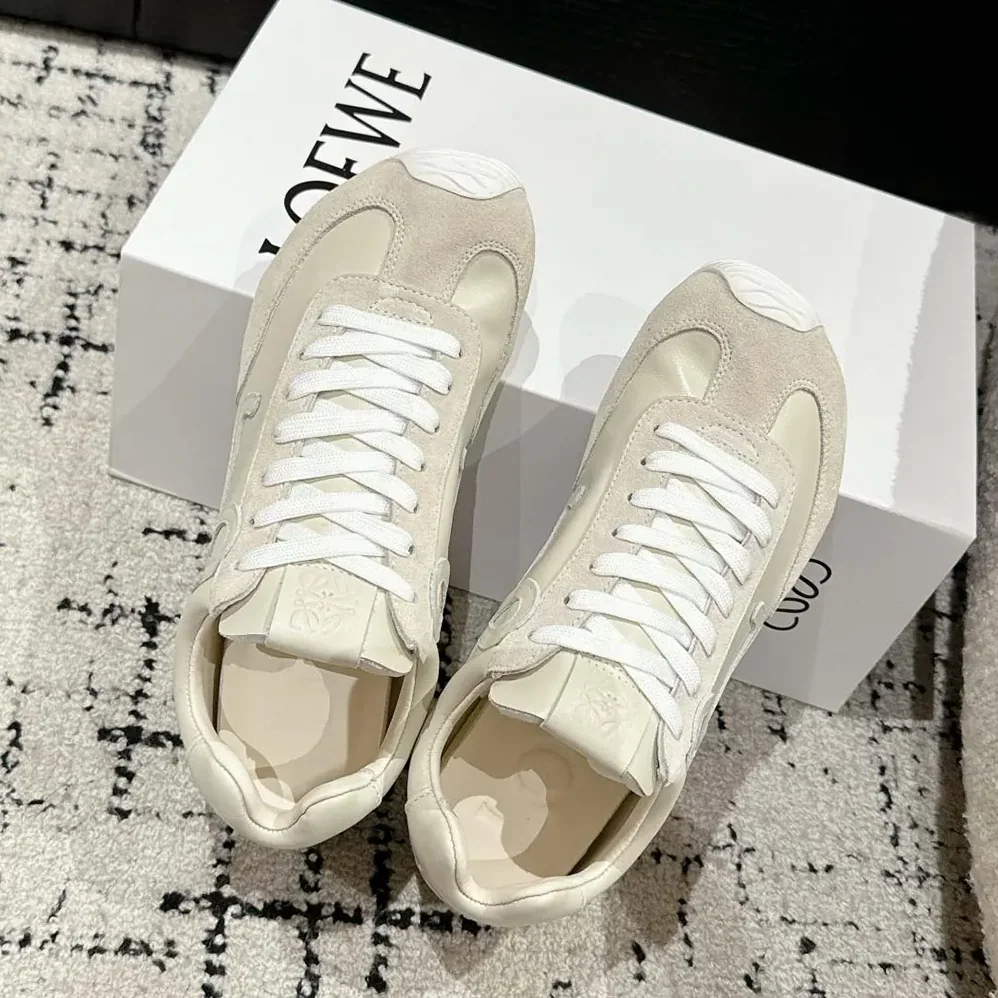 Loewe Ballet Runner 2.0 in Soft Calfskin for Unisex in White Loewe Ballet Runner 2.0 in Soft Calfskin for Unisex in White