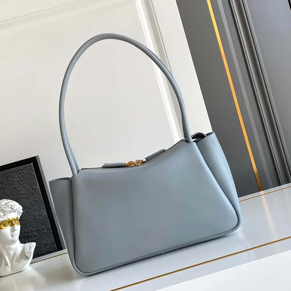 Prada Darling Medium Leather Shoulder Bag for Women in Light Blue Prada Darling Medium Leather Shoulder Bag for Women in Light Blue