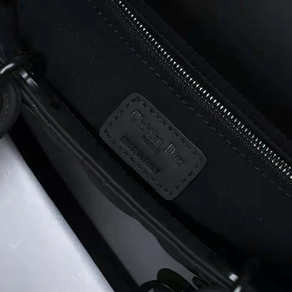 Dior Medium Lady Dior Bag Black Ultramatte Cannage Calfskin for Women Dior Medium Lady Dior Bag Black Ultramatte Cannage Calfskin for Women
