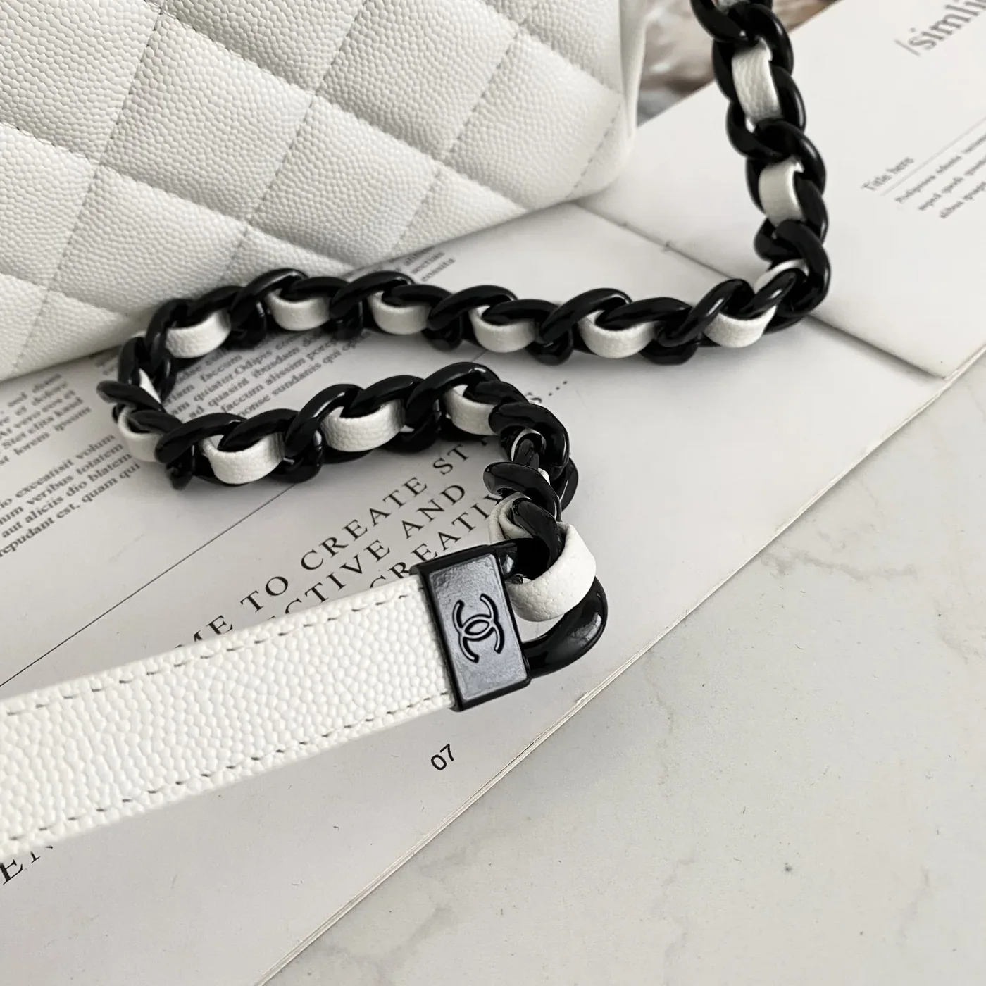 Chanel Flap Bag Mini Crossbody in White Gold Hardware Chanel Flap Bag Mini Crossbody in White Gold Hardware