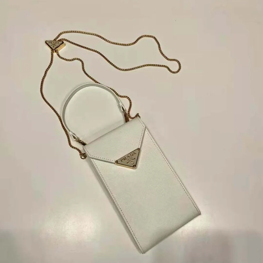 Prada Saffiano Leather Mini-Bag for Women in White
