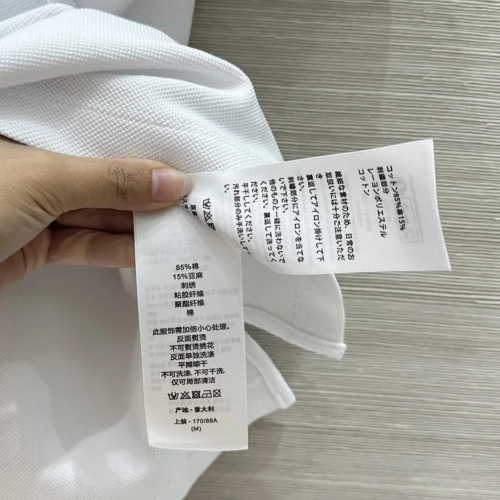 Dior Vibe Polo Shirt White Cotton-Blend Jersey with Three for Women in Tone Signature Dior Vibe Polo Shirt White Cotton-Blend Jersey with Three for Women in Tone Signature