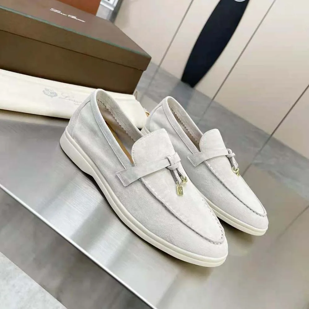Loro Piana Summer Charms Walk Loafers for Unisex in White