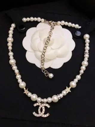 Chanel Diamond Double C Pentagram Necklace Gold Chanel Diamond Double C Pentagram Necklace Gold