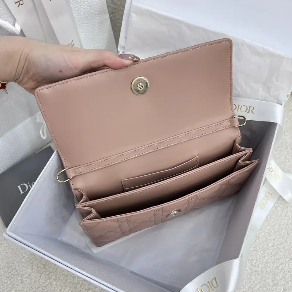 Dior My Dior Mini Bag Rose des Vents Cannage Lambskin for Women Dior My Dior Mini Bag Rose des Vents Cannage Lambskin for Women