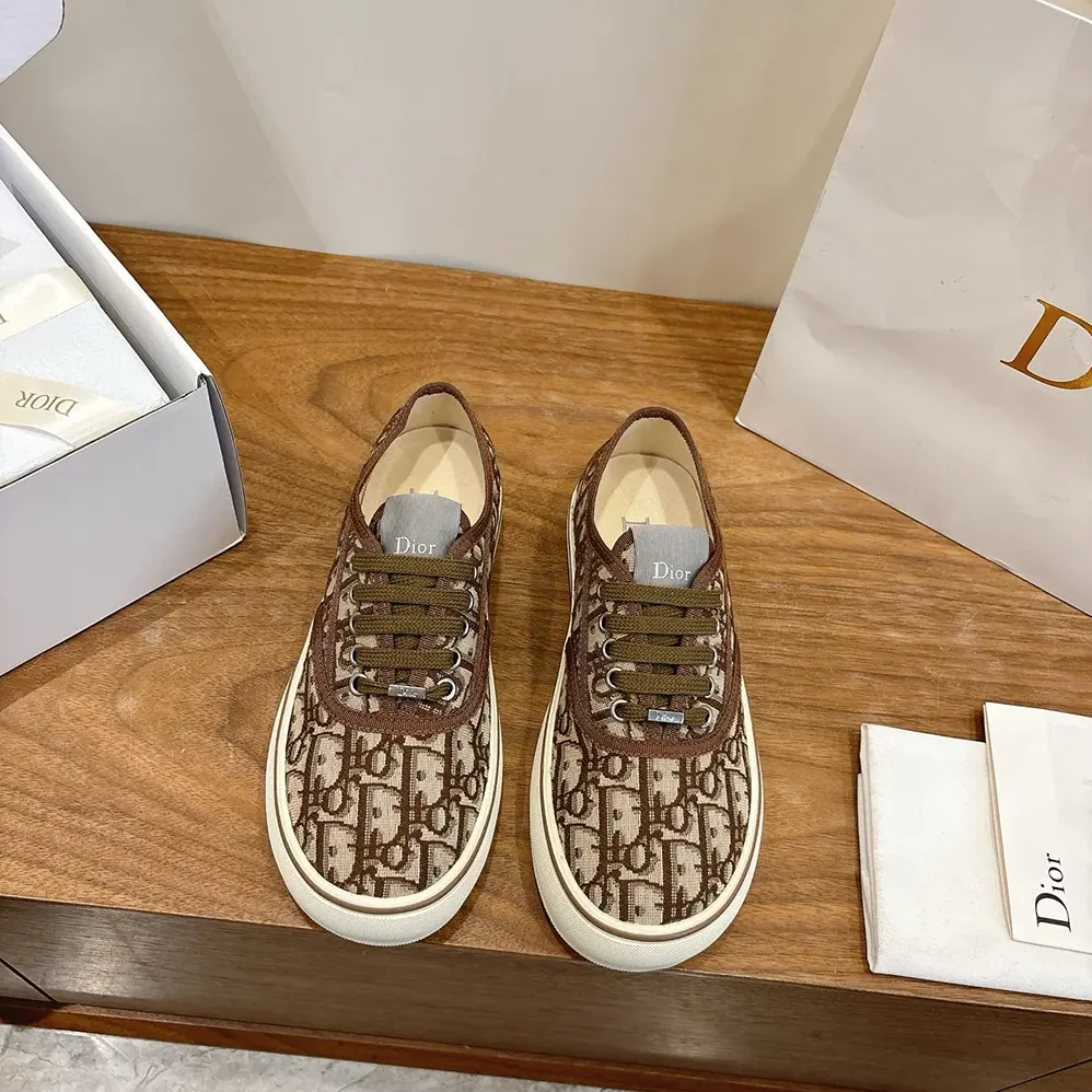 Dior Saltwind Sneaker Brown Dior Oblique Jacquard for Unisex