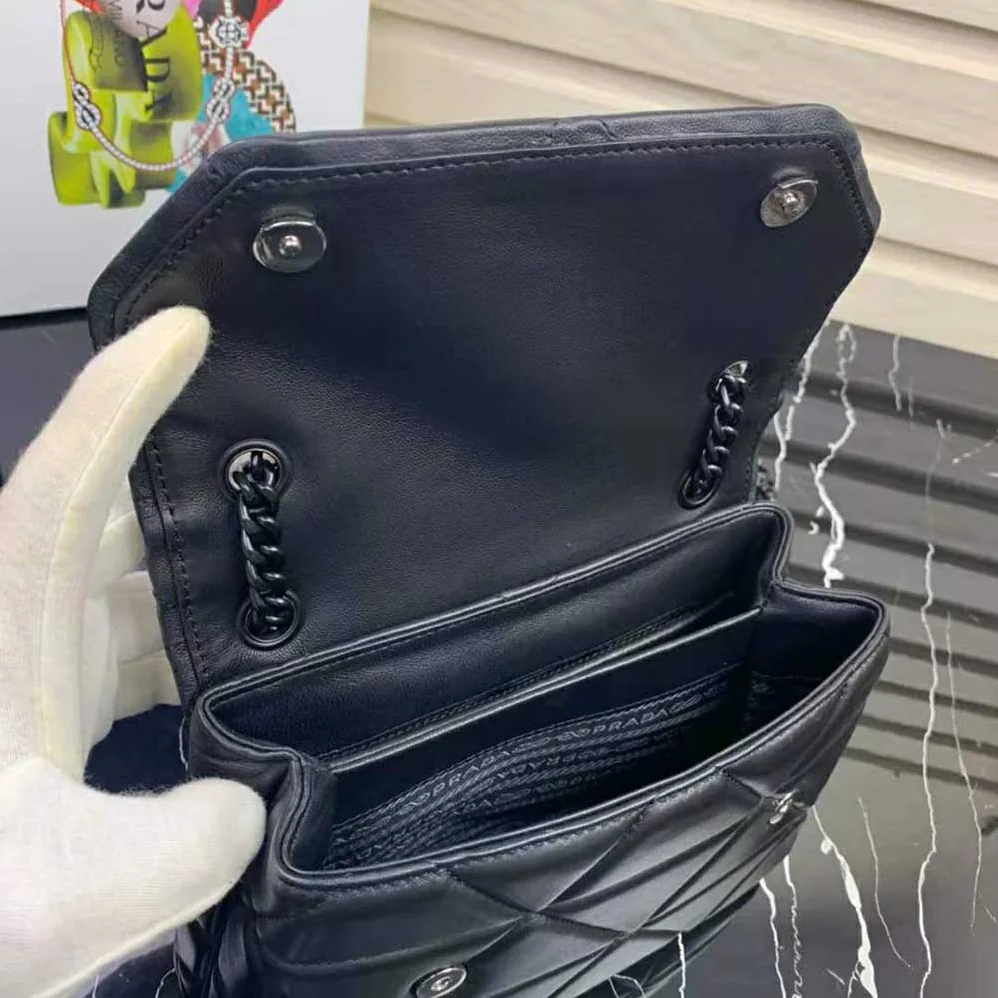 Prada Small Nappa Leather Prada Spectrum Bag for Women in Black