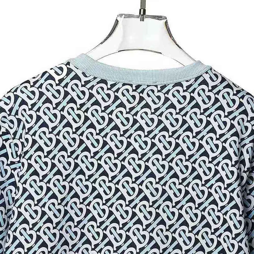 Burberry Monogram Print Cotton Oversized Sweatshirt for Women