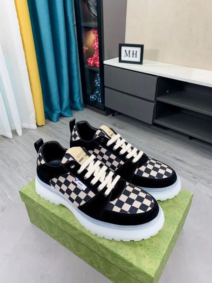 Gucci Sneaker Caro Black And Beige for Men