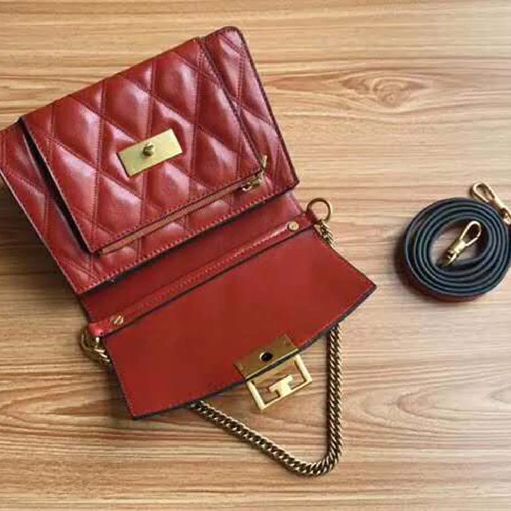 Givenchy Small GV3 Bag in Diamond Quilted Leather for Women in Orange Givenchy Small GV3 Bag in Diamond Quilted Leather for Women in Orange