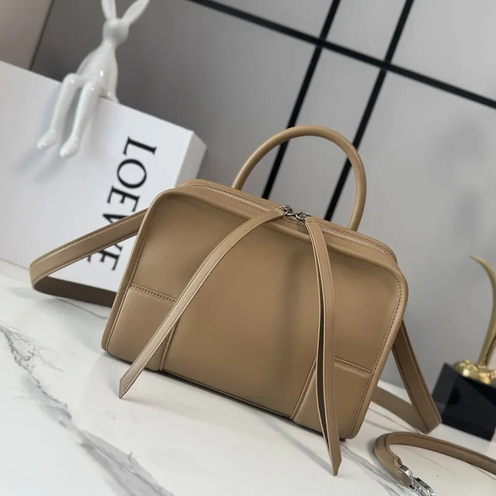 Loewe Small Amazona 180 Bag in Soft Calfskin for Women in Mocha Loewe Small Amazona 180 Bag in Soft Calfskin for Women in Mocha