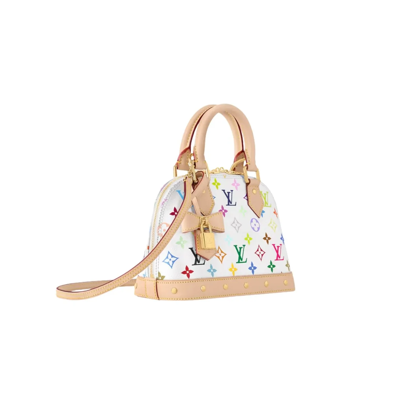 Louis Vuitton LV x TM Alma BB Top Handle Bag in Multicolored Bag Gold Hardware