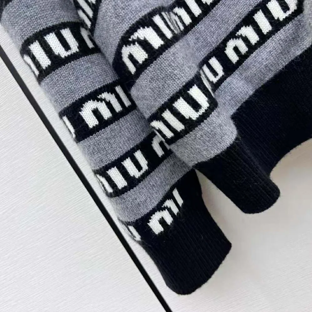 Miu Miu Wool Cardigan for Women in Black