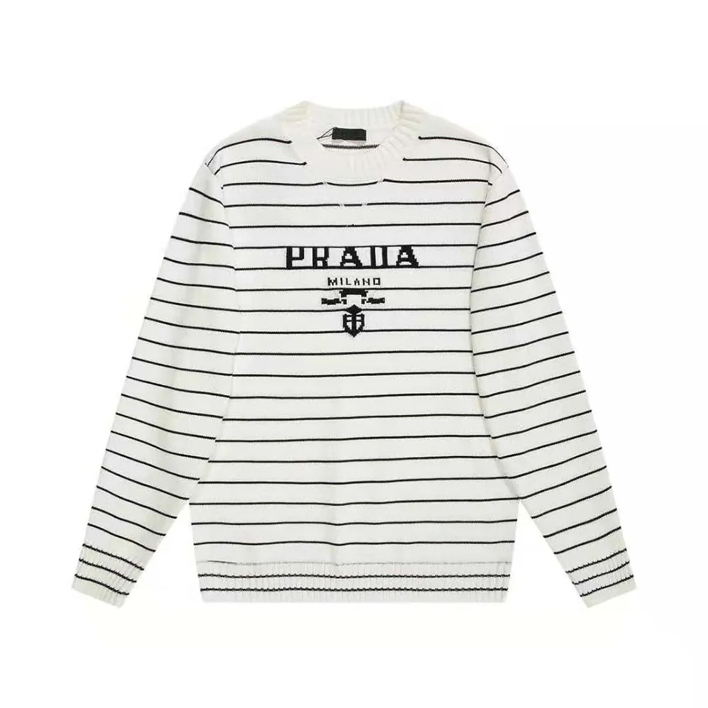Prada Wool and Cashmere Crew-neck Sweater for Women in White Prada Wool and Cashmere Crew-neck Sweater for Women in White