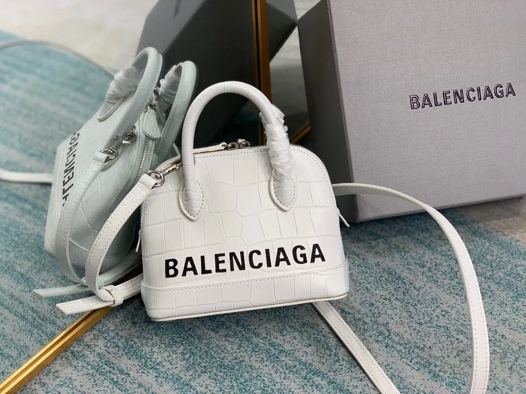 Balenciaga Ville Mini Handbag In White Balenciaga Ville Mini Handbag In White