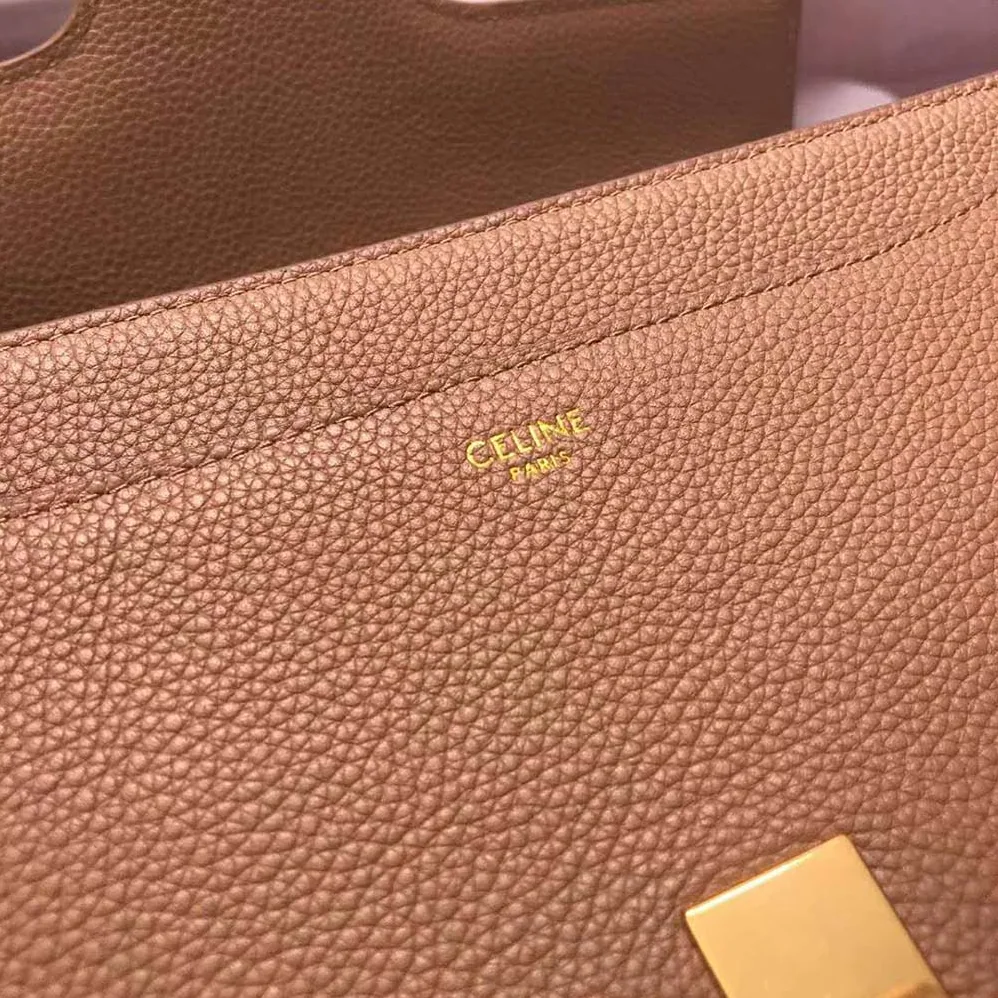 Celine Medium16 Bag in Grained Calfskin for Women in Brown Celine Medium16 Bag in Grained Calfskin for Women in Brown