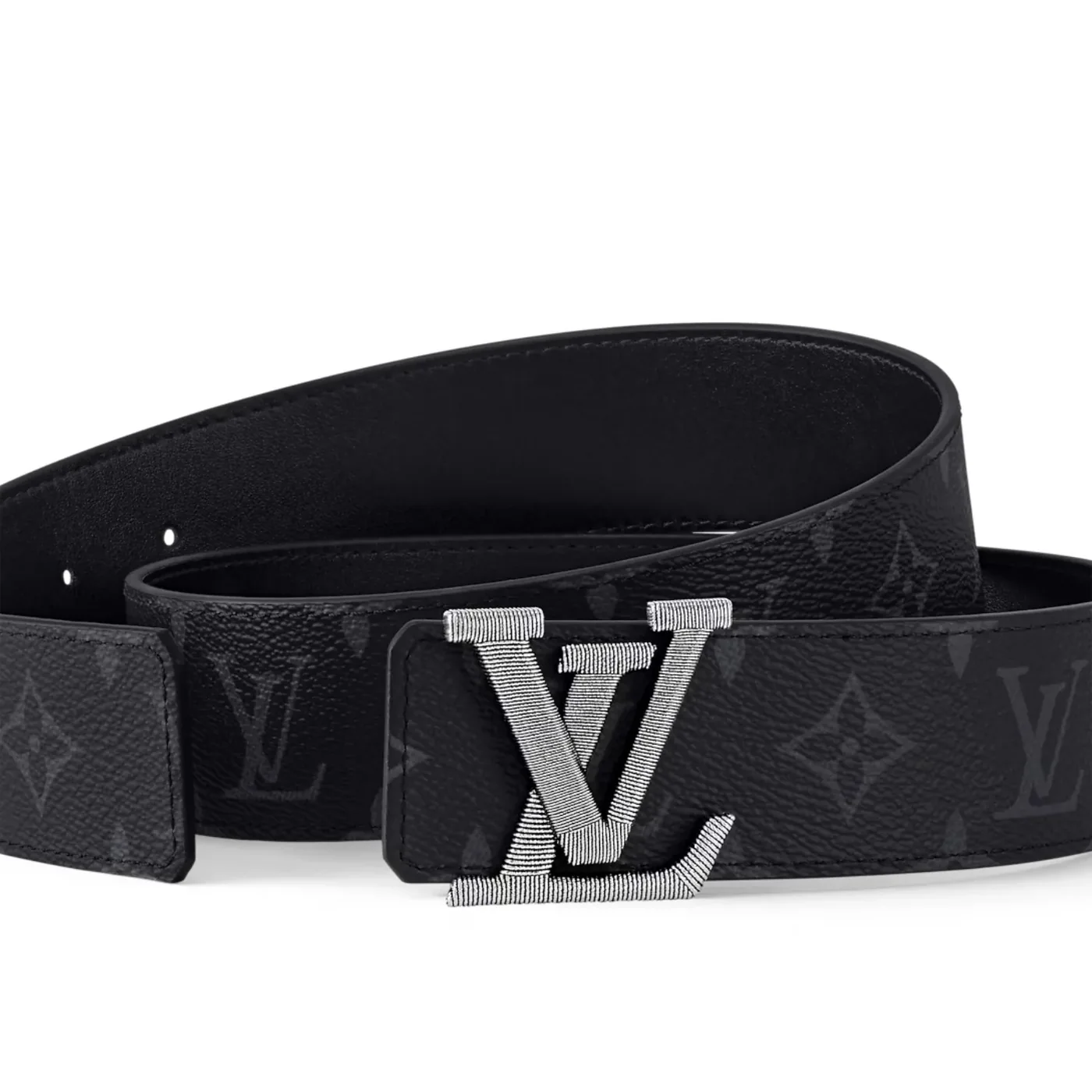 Louis Vuitton LV Stitch Reversible Belt Monogram Eclipse Louis Vuitton LV Stitch Reversible Belt Monogram Eclipse