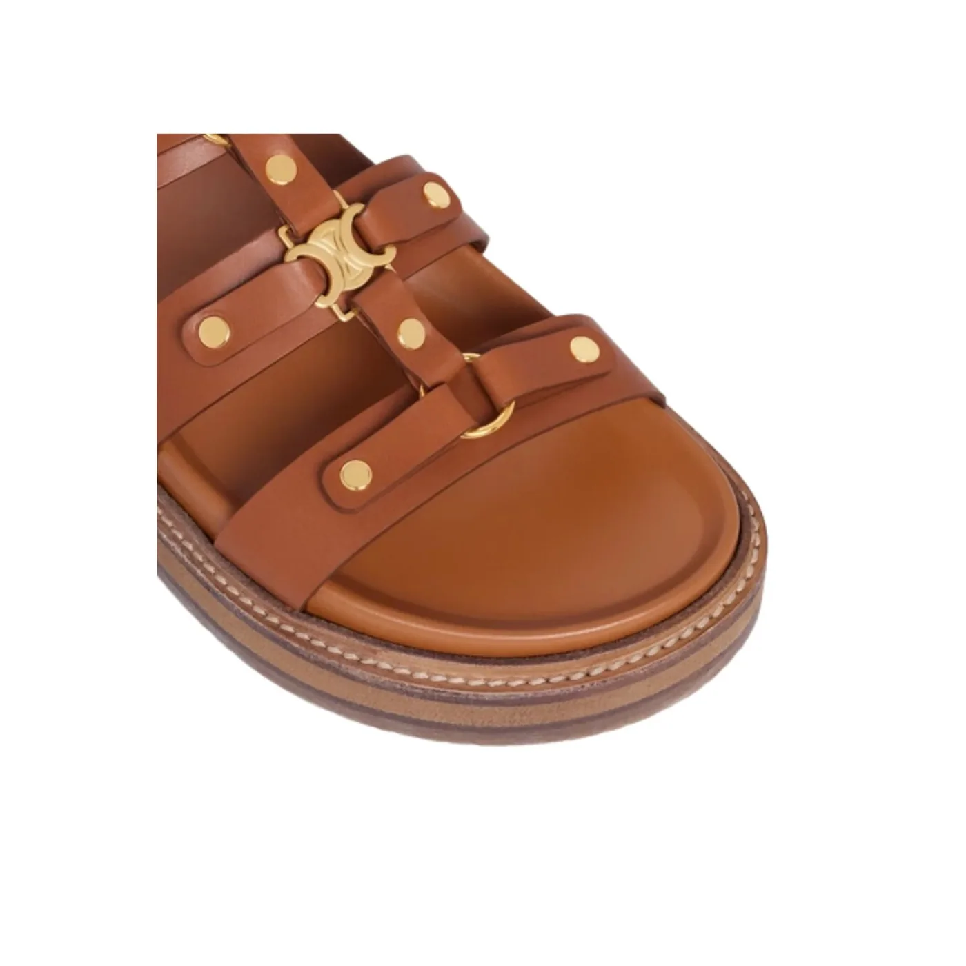 Slides Tippi Calfskin Brown .04LU