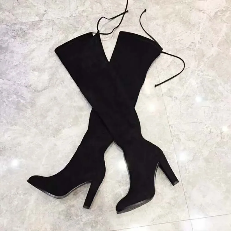 Stuart Weitzman Shoes The Hiline Boot 100mm Heel for Women in Black Stuart Weitzman Shoes The Hiline Boot 100mm Heel for Women in Black