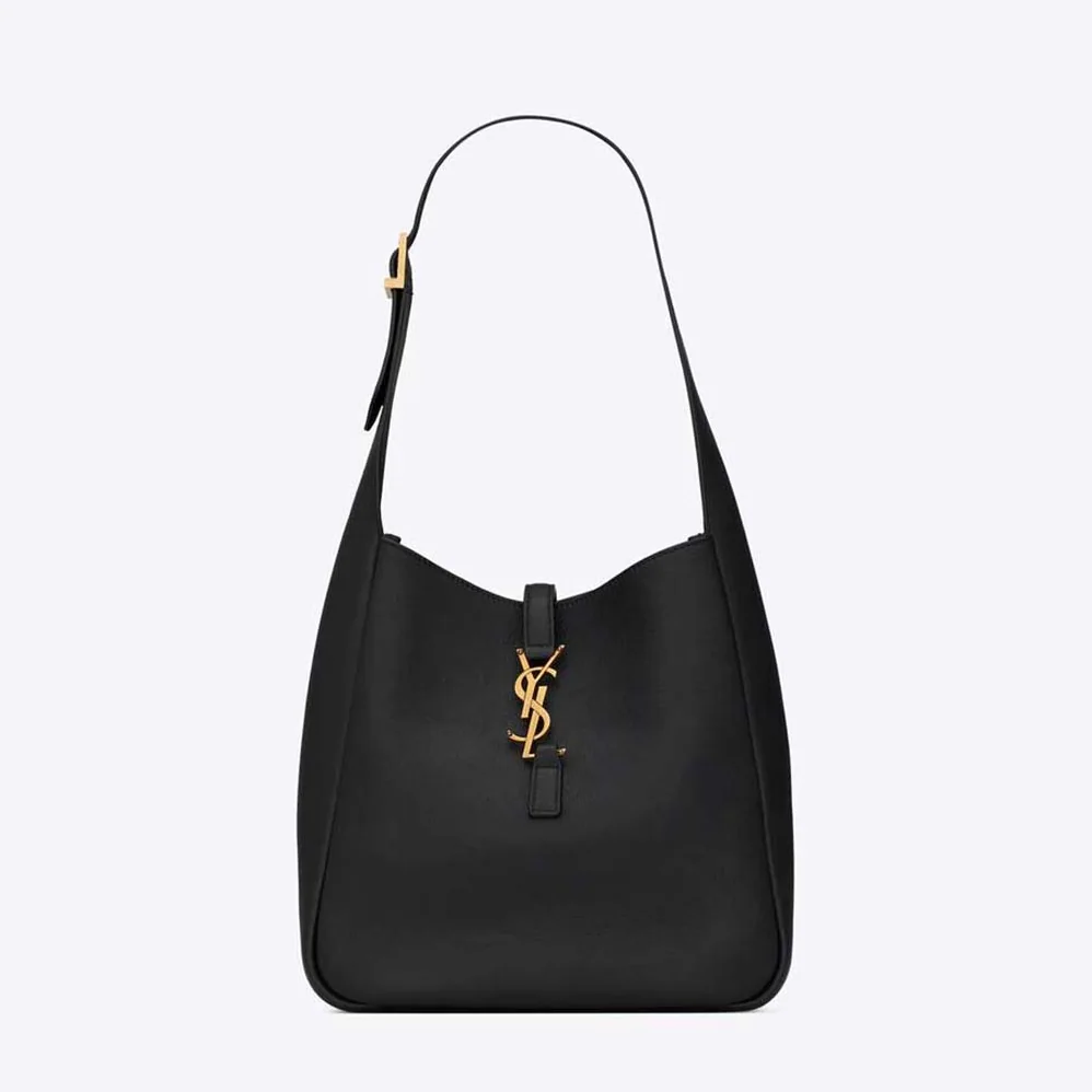 Saint Laurent YSL Le 5 à 7 Soft Small Hobo Bag in Smooth Leather for Women in Black Saint Laurent YSL Le 5 à 7 Soft Small Hobo Bag in Smooth Leather for Women in Black