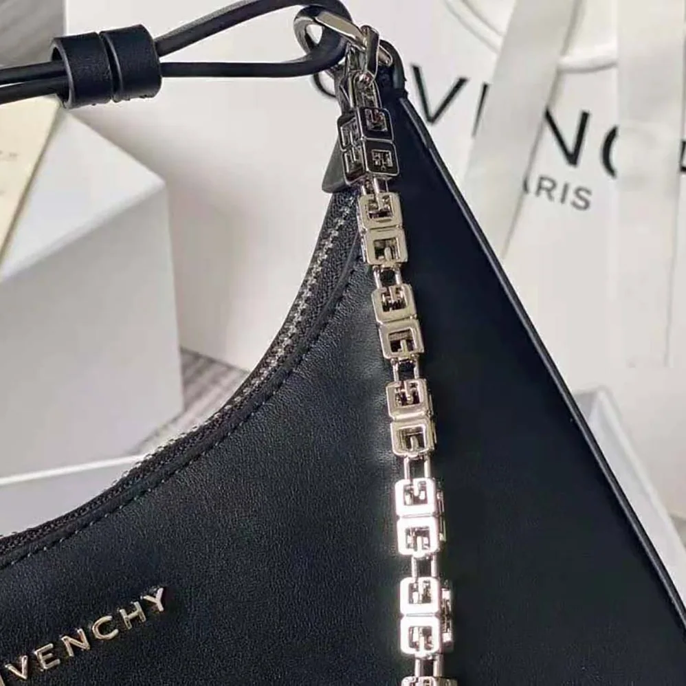 Givenchy Small Moon Cut Out Bag in Leather for Women in Black Givenchy Small Moon Cut Out Bag in Leather for Women in Black