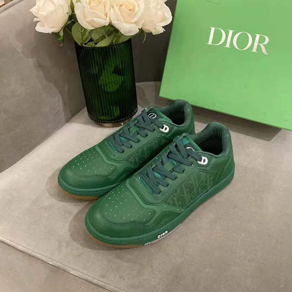 Dior World Tour B27 Low-Top Sneaker for Men in Green Dior World Tour B27 Low-Top Sneaker for Men in Green