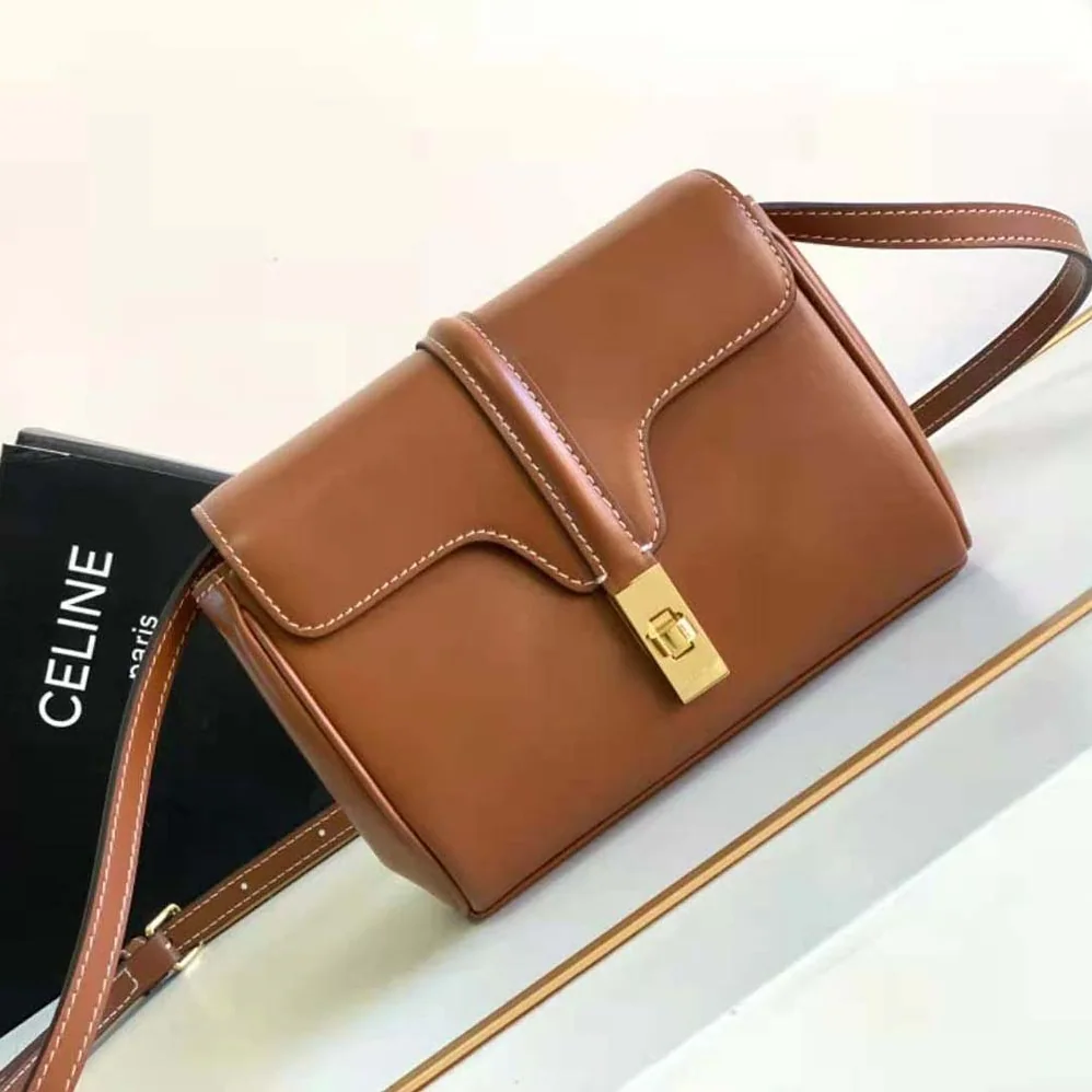 Celine Mini Soft 16 in Smooth Calfskin for Women in Brown Celine Mini Soft 16 in Smooth Calfskin for Women in Brown