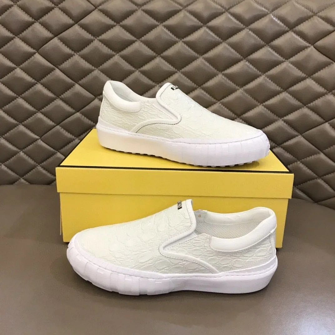 Fendi Force Slip On Sneakers White 7E1454