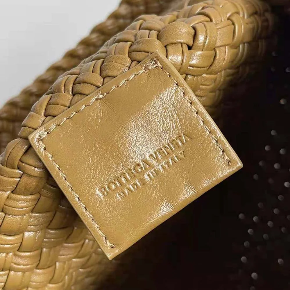 Bottega Veneta Tosca Shoulder Bag with Metallic Sphere Closure Woven for Women in Brown