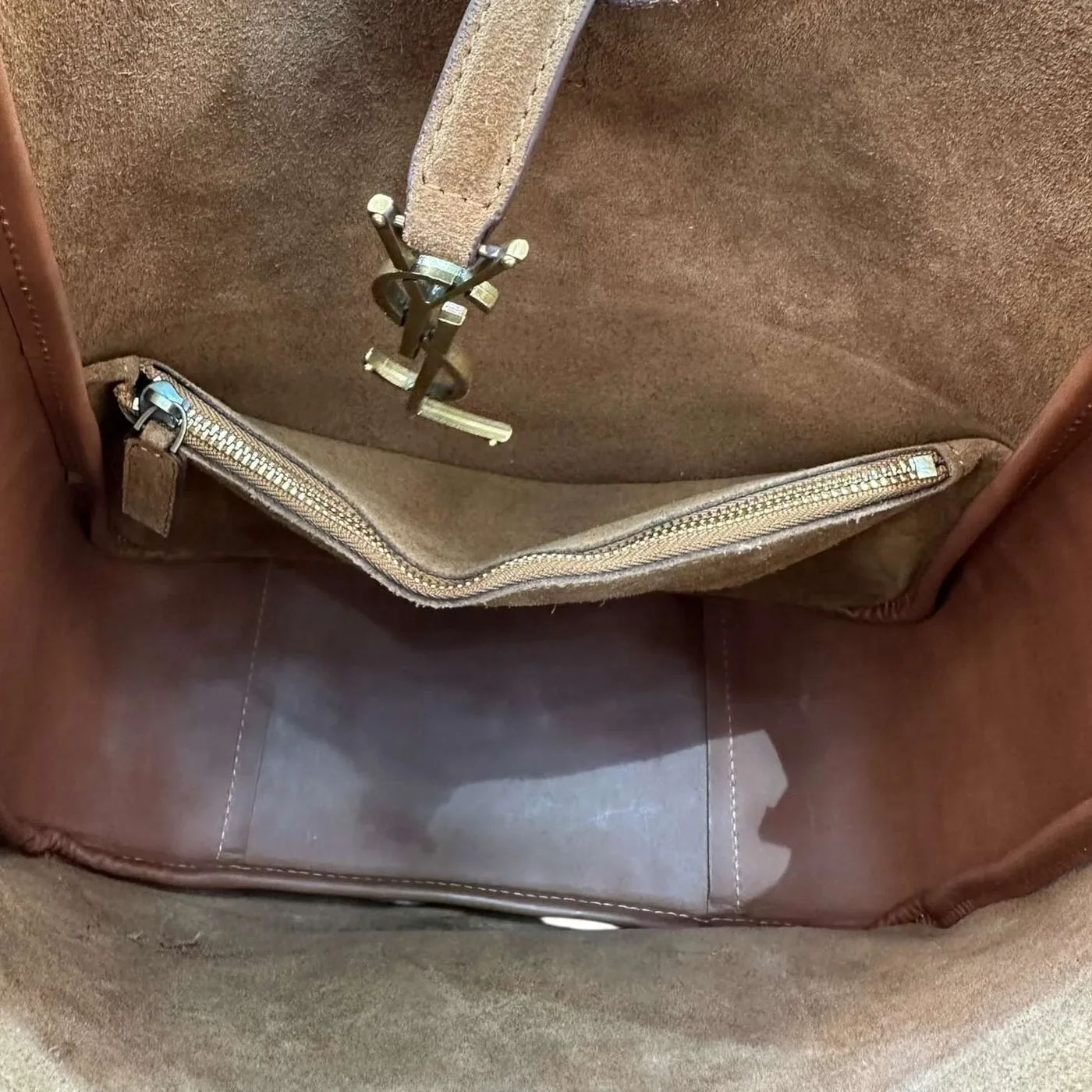Le 5 A 7 Brown Suede Hobo Bag USA | Urban Valore