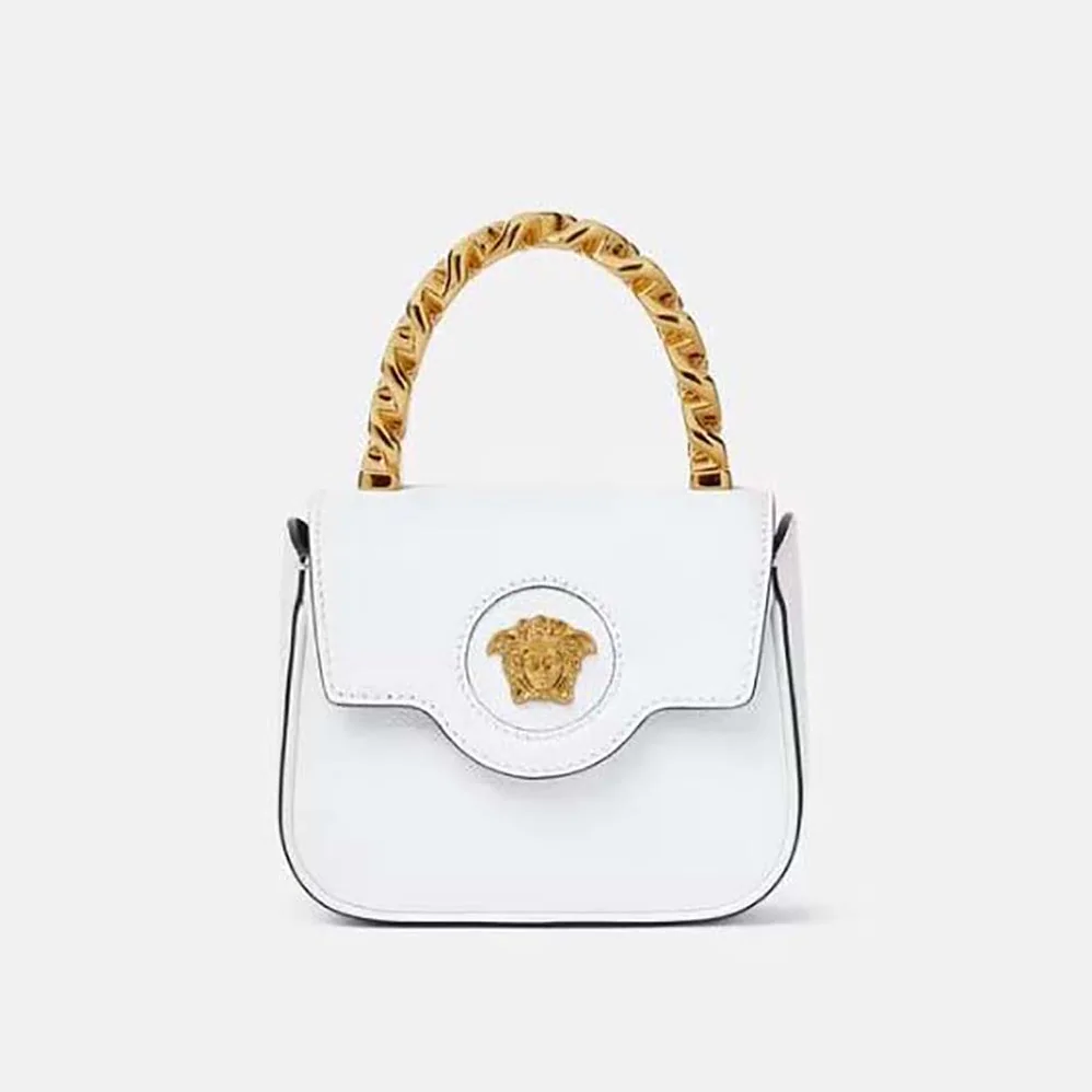 Versace La Medusa Mini Bag for Women in White Versace La Medusa Mini Bag for Women in White
