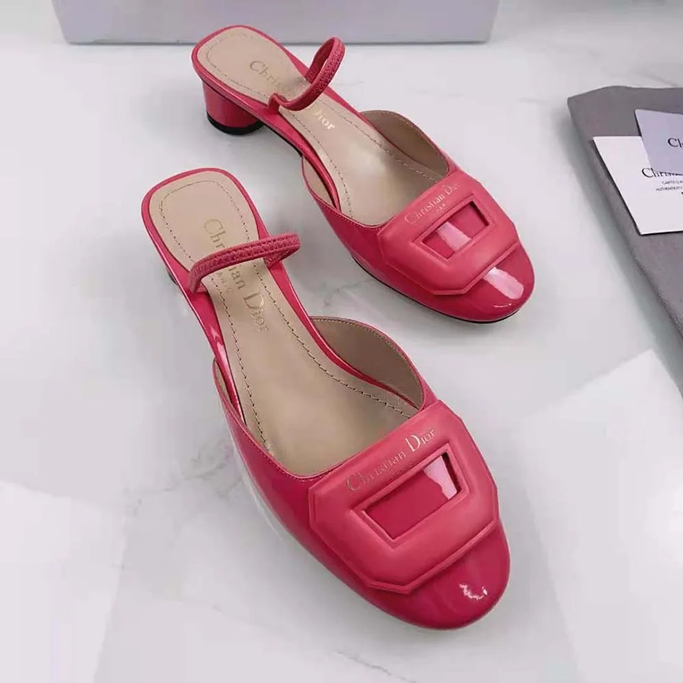 Dior Day Slingback Pump Indy Pink Patent Calfskin for Women Dior Day Slingback Pump Indy Pink Patent Calfskin for Women